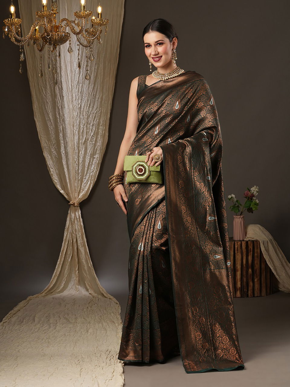 Fiza Vol 6 Woven Wholesale Party Wear Silk Saree Catalog
